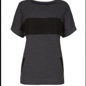 Gorgeous All Saints top with suede panel